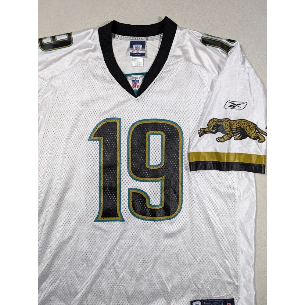 Vintage Reebok Ernest Wilford #19 Jacksonville Jaguars NFL Jersey Size XL